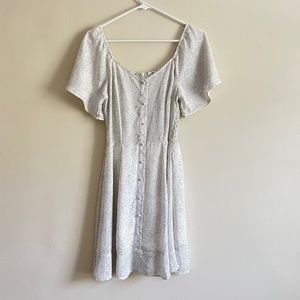 White Polka-dot Dress Sienna Sky Size S
